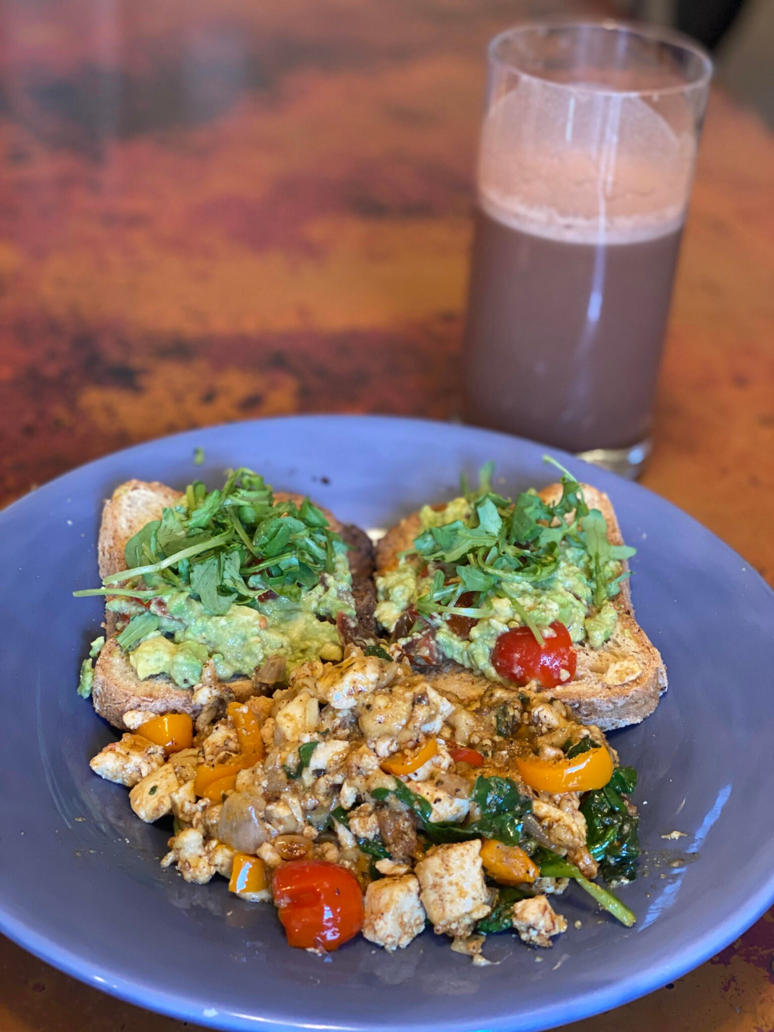 vegan tofu breakfast scramble