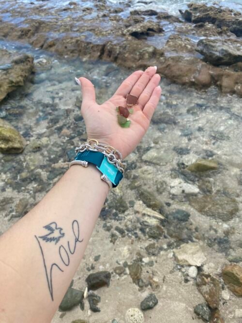It's always a good trip when you find a ton of sea glass! My Dad had an amazing sea glass collection, so I always look for it when I go to a beach. It's usually pretty hard to find but I found a TON of pieces during this trip!