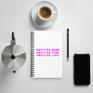 Positive Vibe Spiral notebook