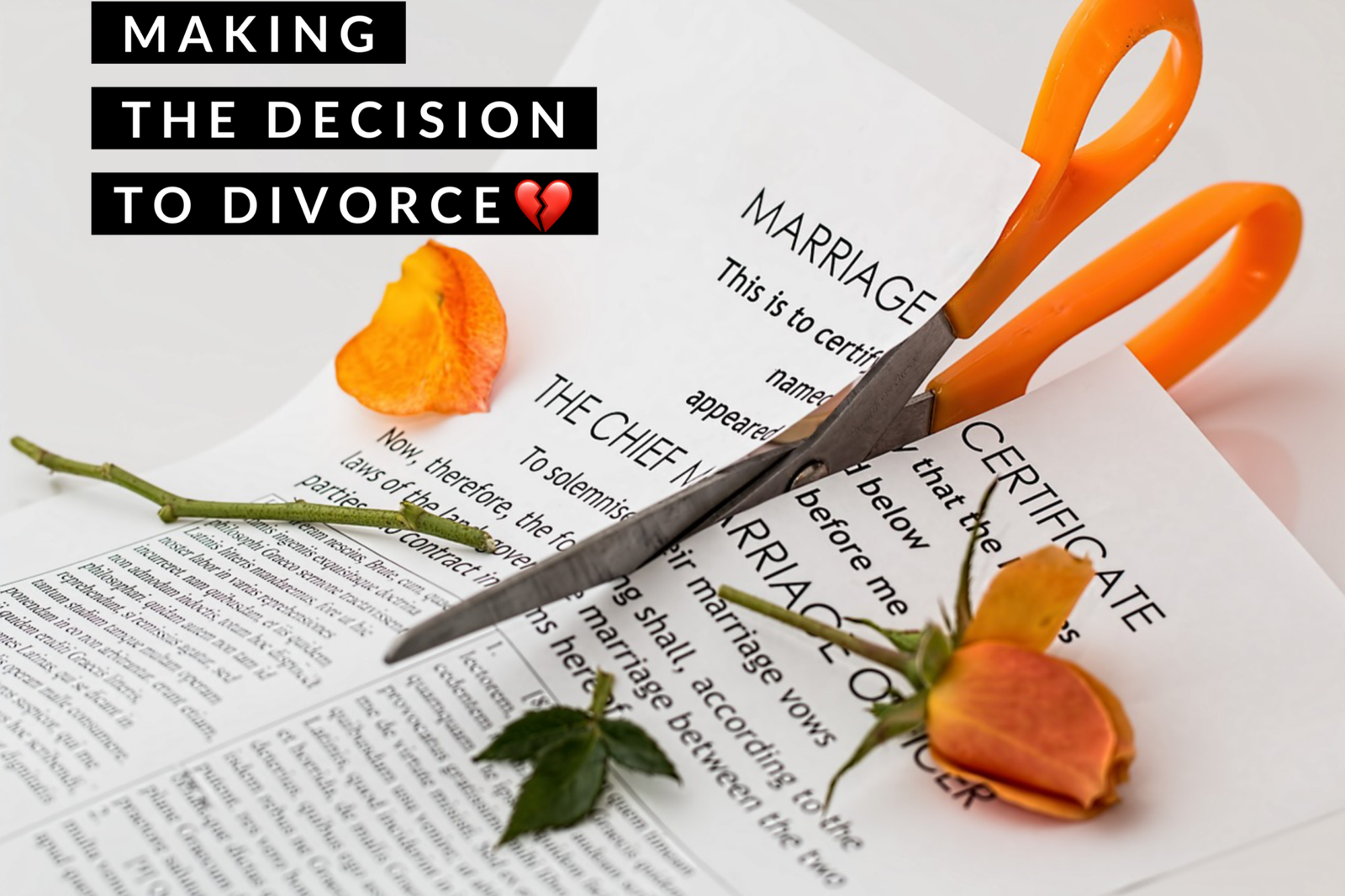 Divorce: Making the Decision to Divorce